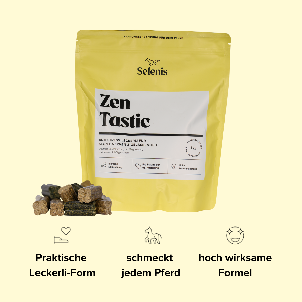Selenis-Zusatzfutter-Pferde-Time-to-Shine-1kg-Vorteile