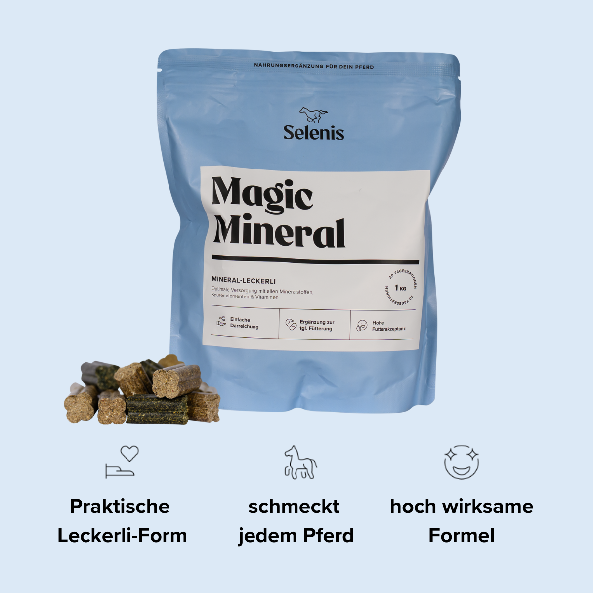 Selenis-Mineralfutter-Pferde-Magic-Mineral-1kg-Vorteile
